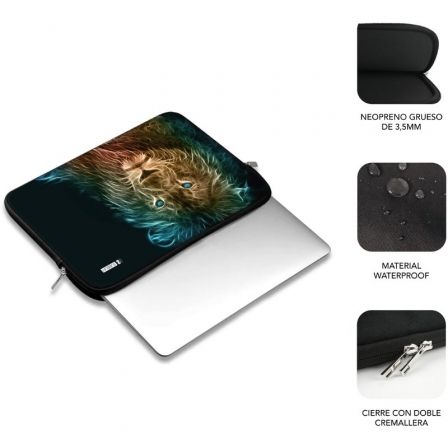 Subblim Trendy Sleeve Neo Lion 13,3-14 pulgadas
